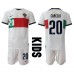 Portugal Joao Cancelo #20 Babykleding Uitshirt Kinderen WK 2022 Korte Mouwen (+ korte broeken)